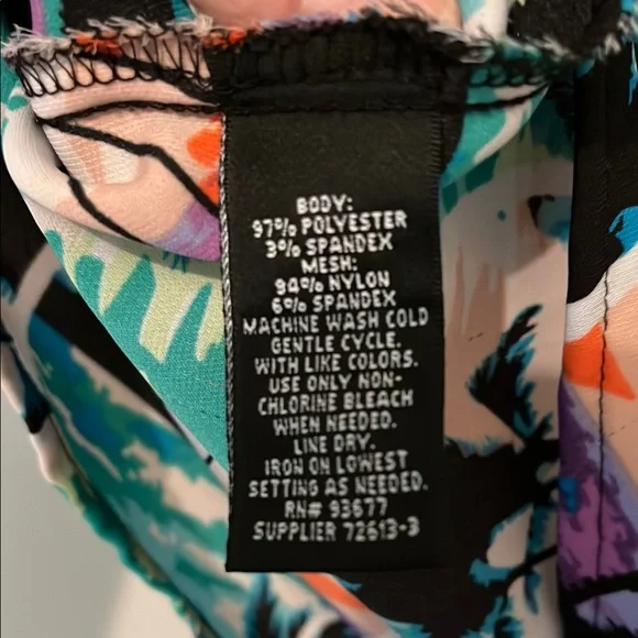 Nicole Black and Blue Graphic Tank Top - Picture 12 of 12